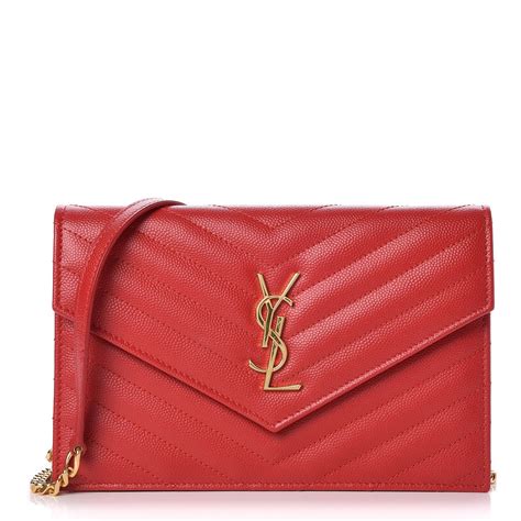 red paris chevron wallet ysl|SAINT LAURENT Grain De Poudre Matelasse Chevron .